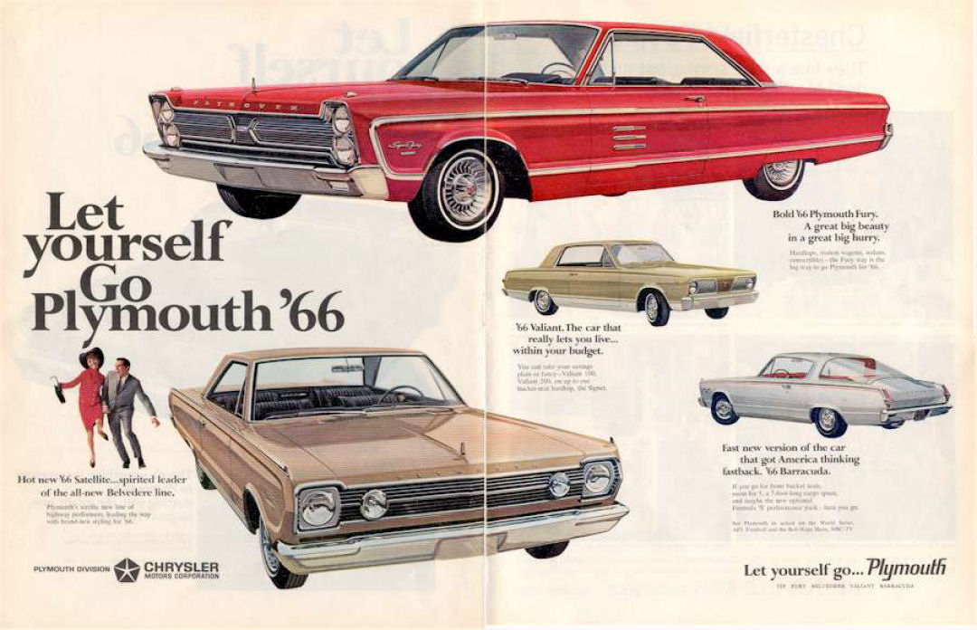 1966 Plymouth Auto Advertising